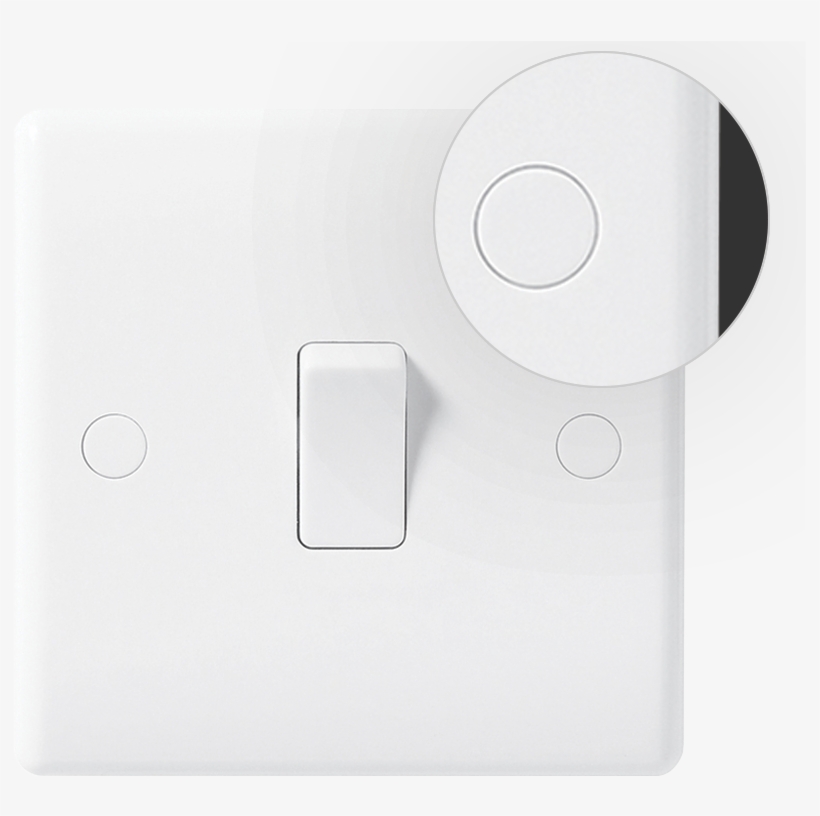 Flush Power Led And Inlaid Red Rocker Indicator Screw - Circle, transparent png #8045896