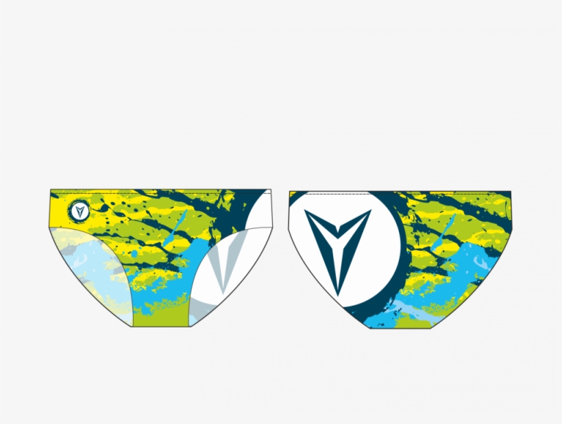 Splatter /blue On Green/ - Underpants, transparent png #8046242