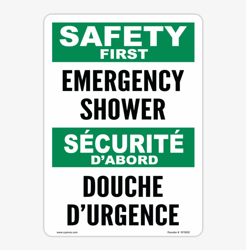 Cyanvis Safety Sign Legend, Bilingual - Cpr Certified, transparent png #8046312