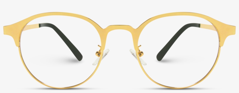 Retro Hipster Round Metal Frame Prescription Glasses, - Plastic, transparent png #8047348