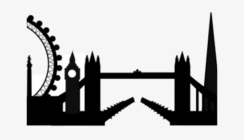 London Skyline Silhouette Png, transparent png #8048212