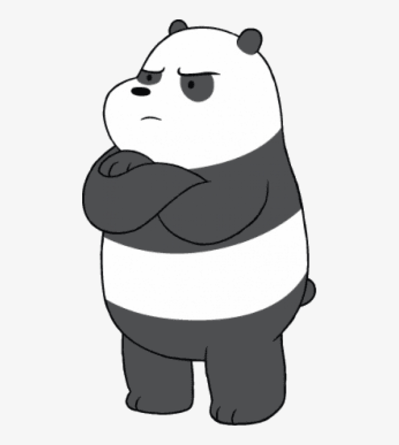 Free Png Download We Bare Bears Panda Angry Clipart - We Bare Bears Panda Png, transparent png #8048689