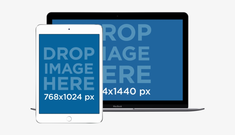 Ipad Mini And Macbook Pro Responsive Png Mockup - Led-backlit Lcd Display, transparent png #8049265