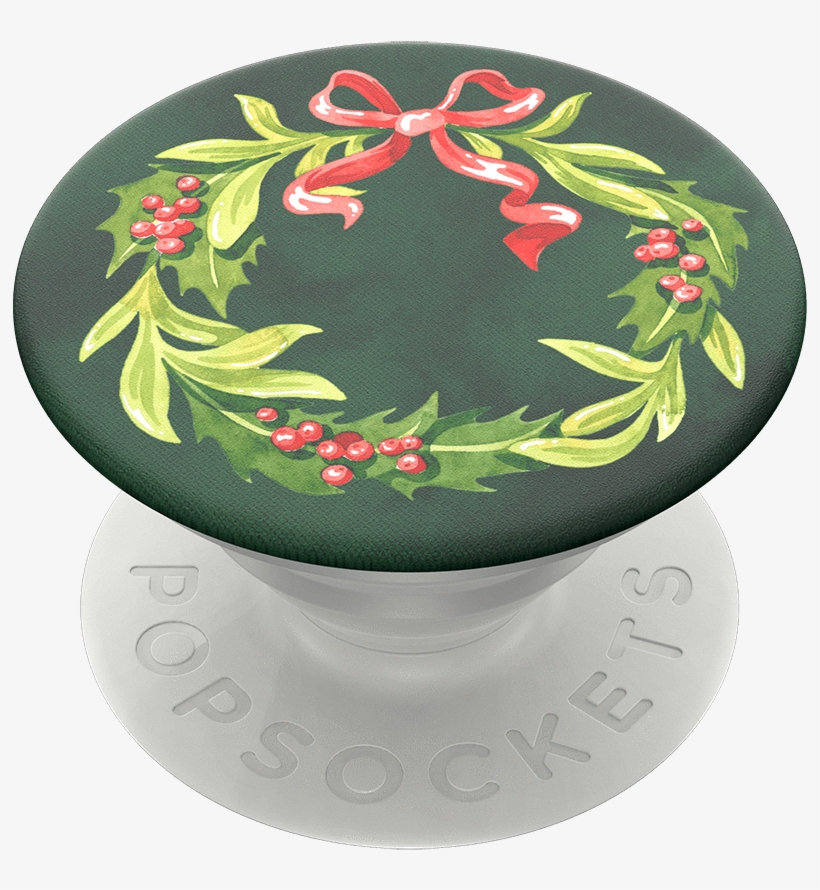 Holiday Wreath, Popsockets - Circle, transparent png #8049302