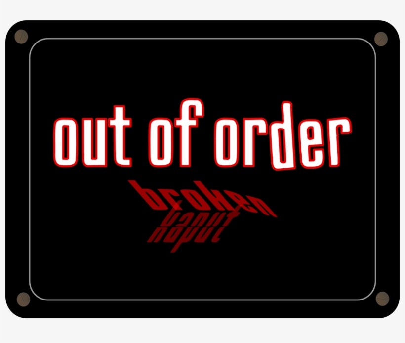 How To Set Use Schild Out Of Order Icon Png, transparent png #8049358