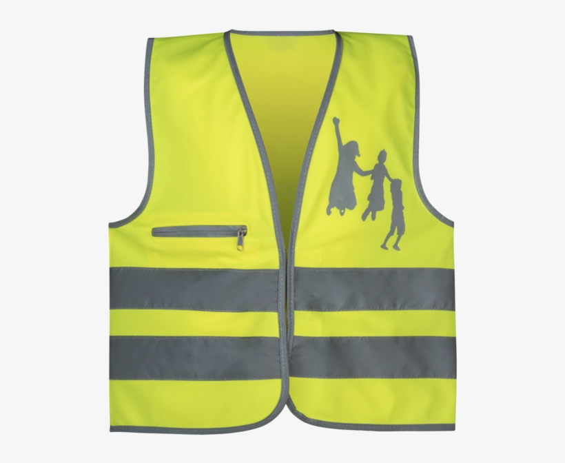 Safety Vest 7-14 Years Yellow - Vest, transparent png #8049601