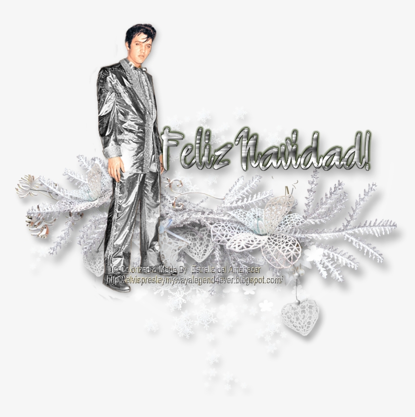 Elvis Presley Feliz Navidad - Illustration, transparent png #8049605