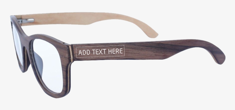 Walnut Square Wooden Spectacle Frames - Spectacles Wooden Frame, transparent png #8049964