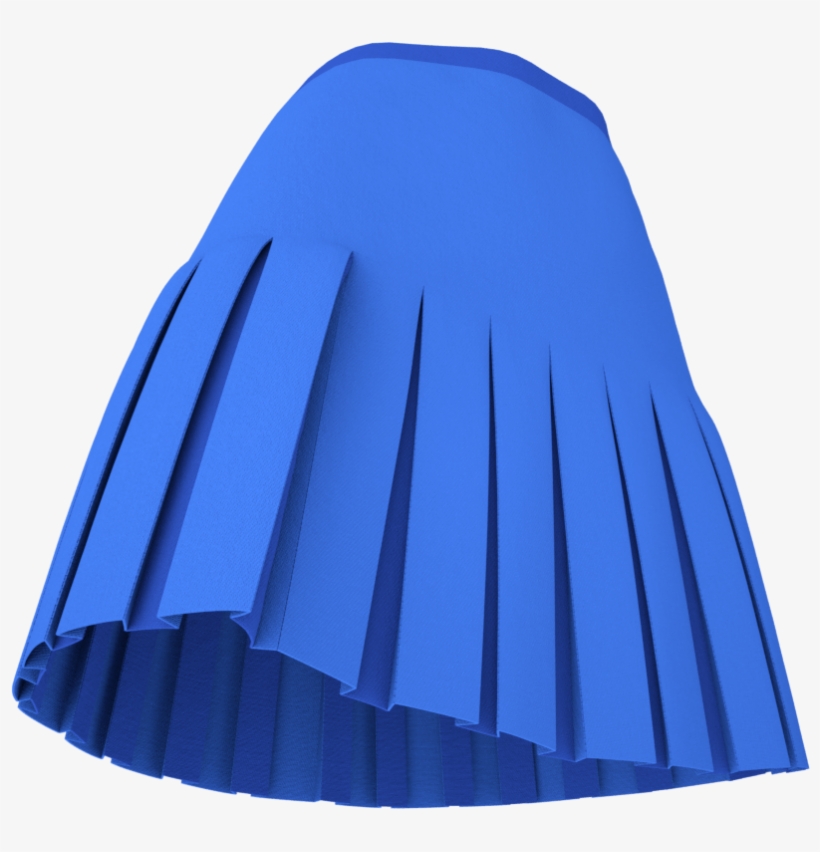 3d Box Pleated Skirt With Yoke - Miniskirt, transparent png #8050249