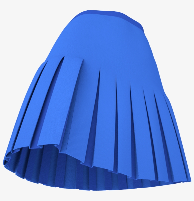 3d pleated skirt