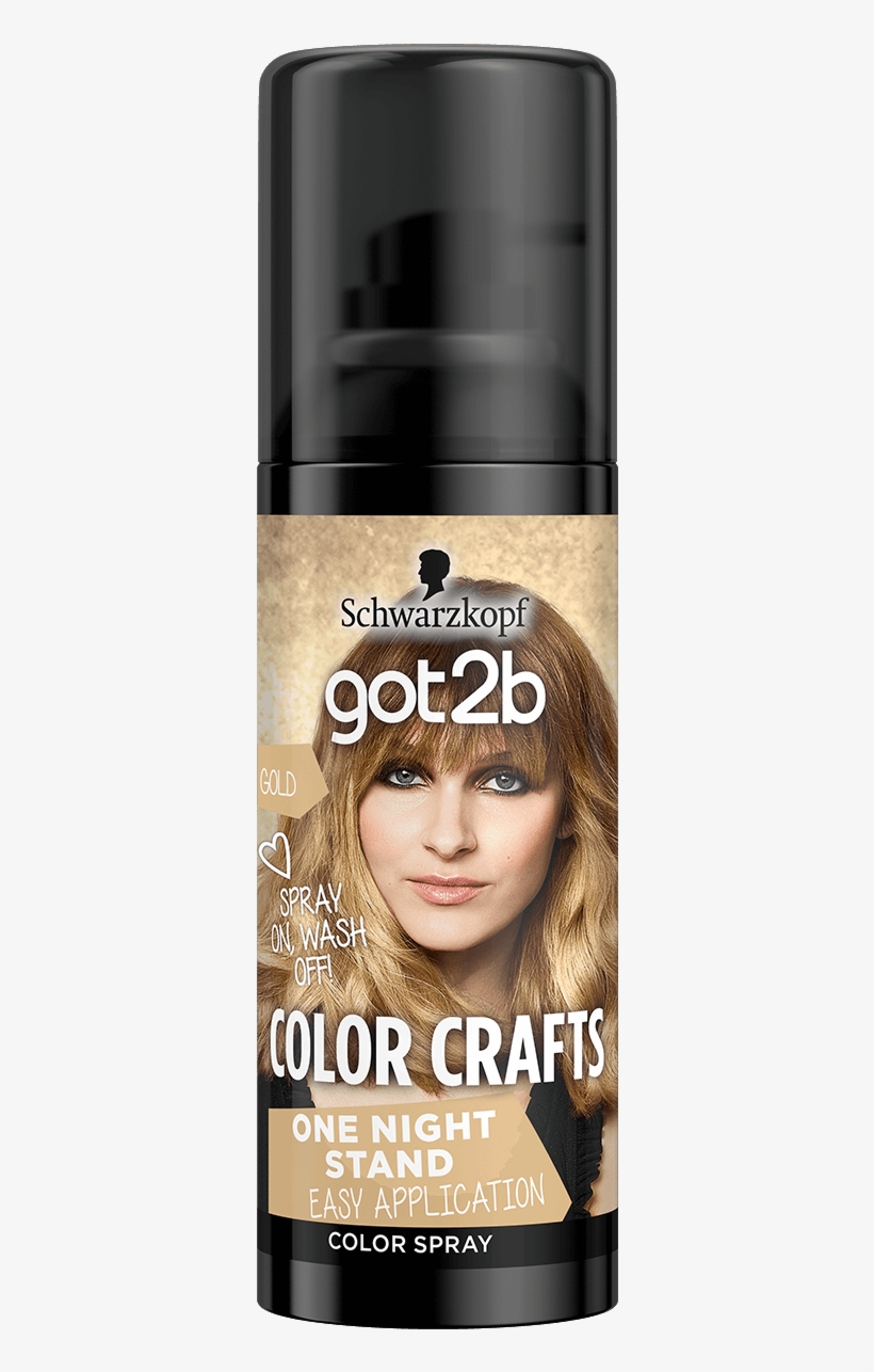 Got2b Color Com Color Crafts Gold - Schwarzkopf Hair Color Spray, transparent png #8050378