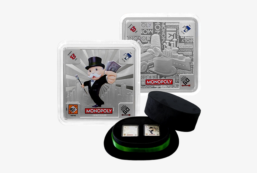 145642 Hero-570 - Monopoly Silver Coin Set, transparent png #8051636
