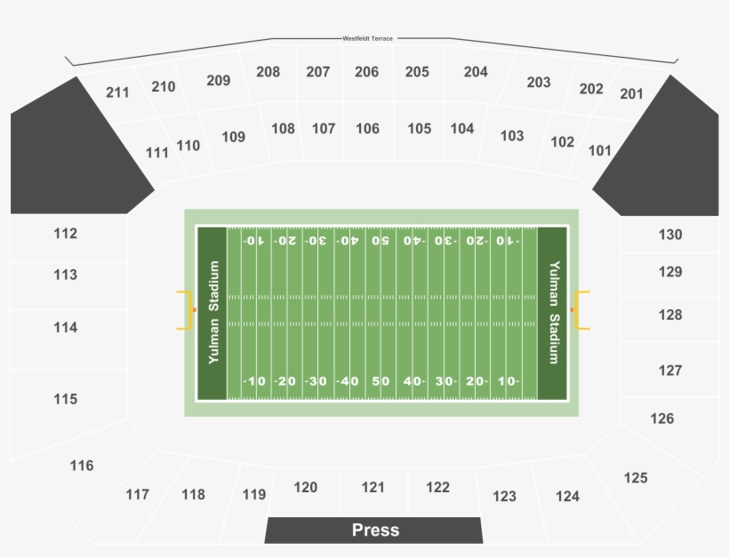 Vip Packages For Tulane Green Wave Tickets - Toledo Rockets Glass Bowl Seating Chart, transparent png #8051702