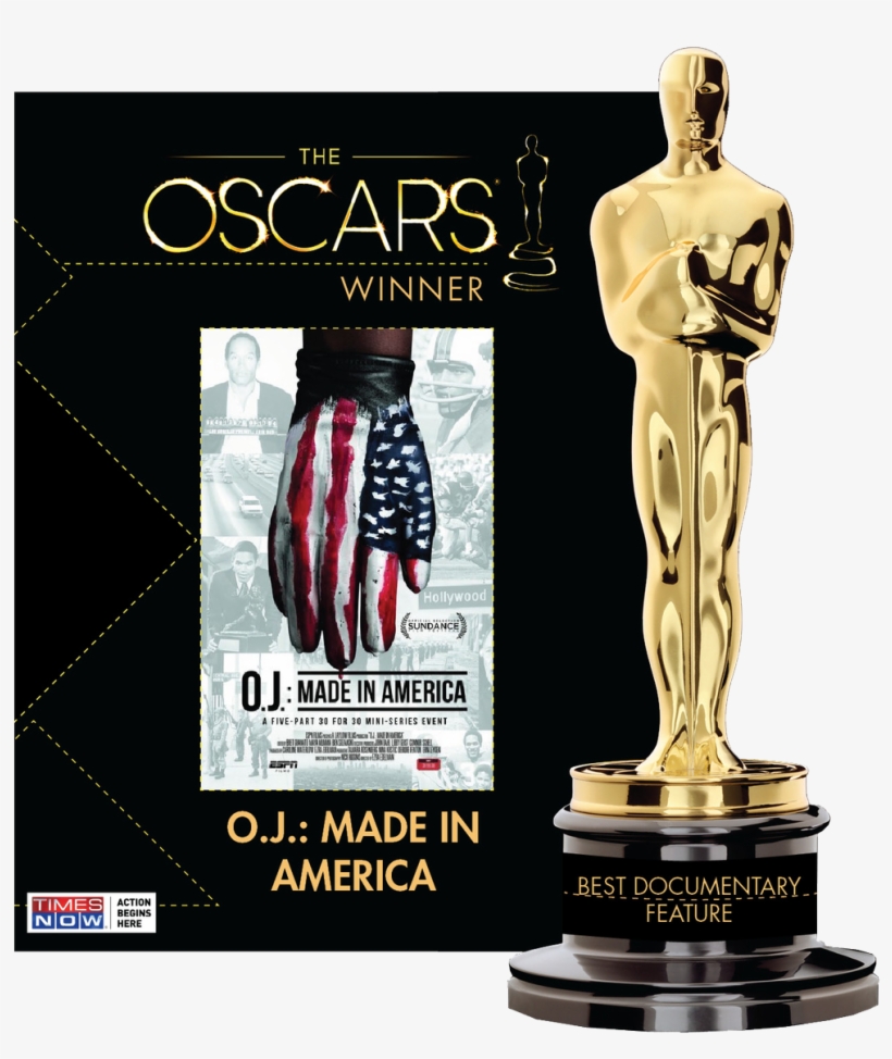 Oj Made In America Bags The Academy Award For The Best - Oscar Award, transparent png #8051863