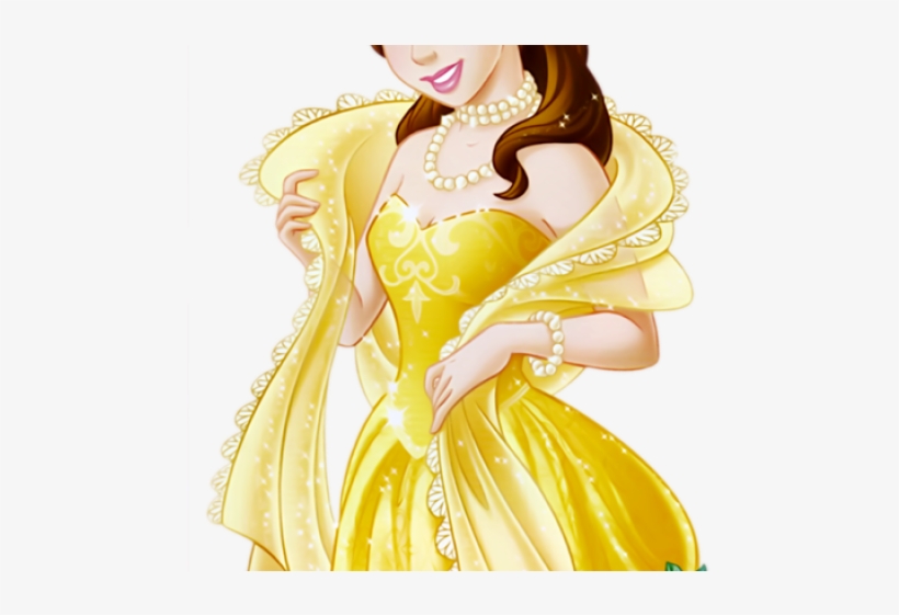 Disney Princesses Clipart Princess Belle - Princesas Da Disney Bela E A Fera, transparent png #8052189