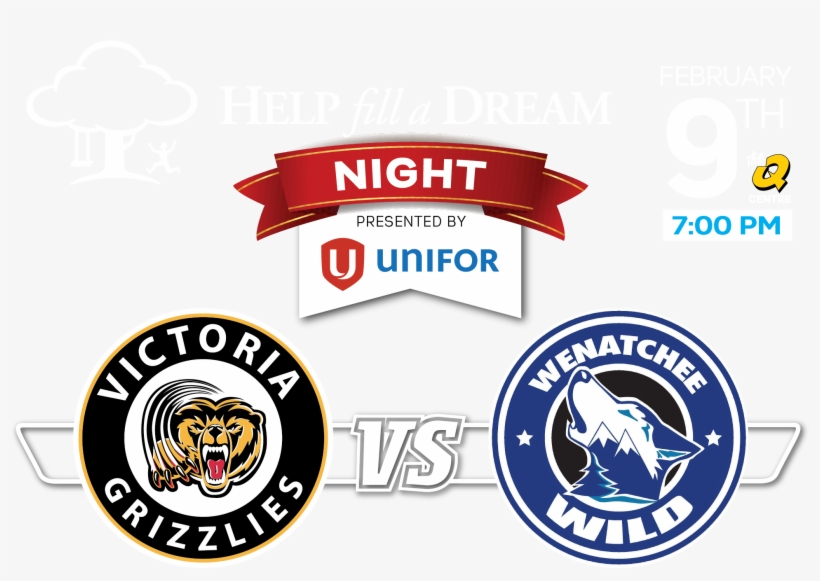 Victoria Grizzlies Vs Wenatchee Wild - Wenatchee Wild Hockey Logo, transparent png #8052381