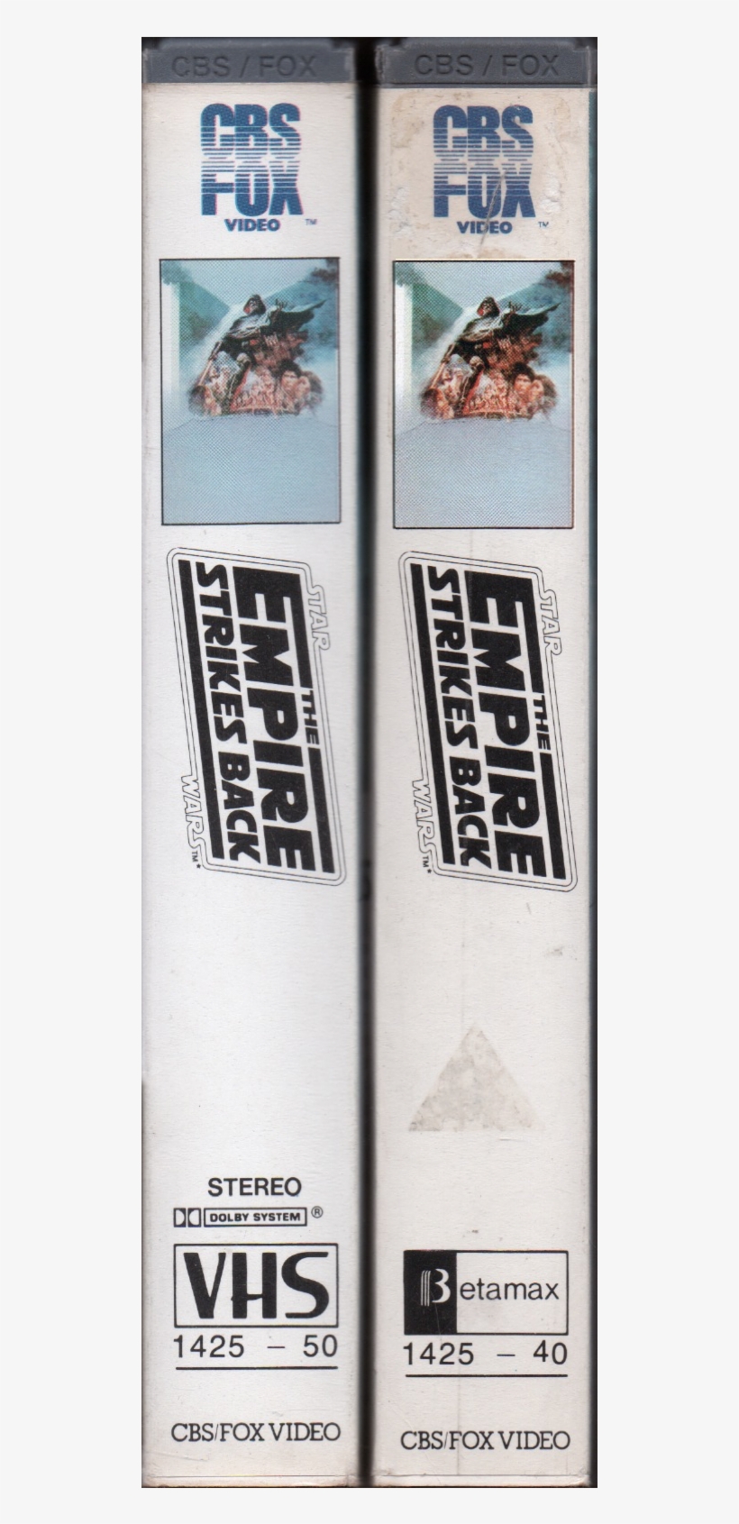 The Empire Strikes Back 1984 Vhs Betamax - Betamax Empire Strikes Back, transparent png #8052940