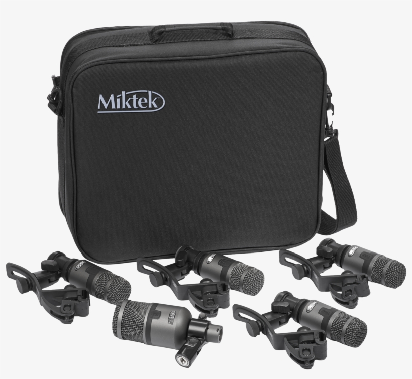 Experience Miktek Tdk5 T Series Drum Microphones - Messenger Bag, transparent png #8052971