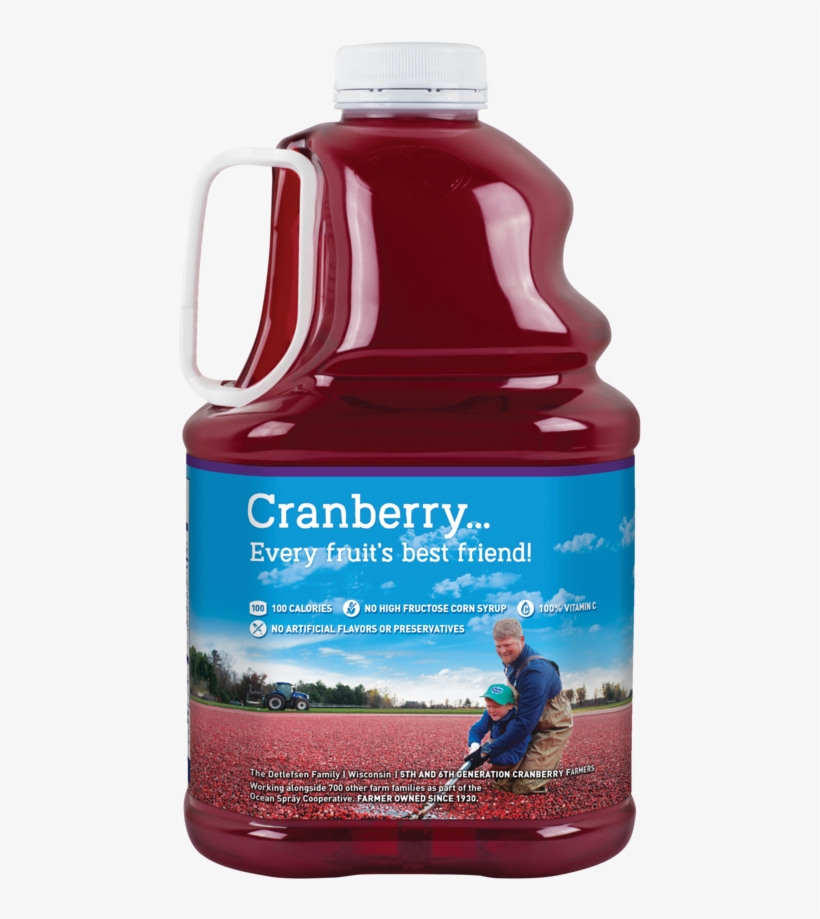 Ocean Spray Juice Drink, Cranberry Grape Juice, - Plastic Bottle, transparent png #8053076