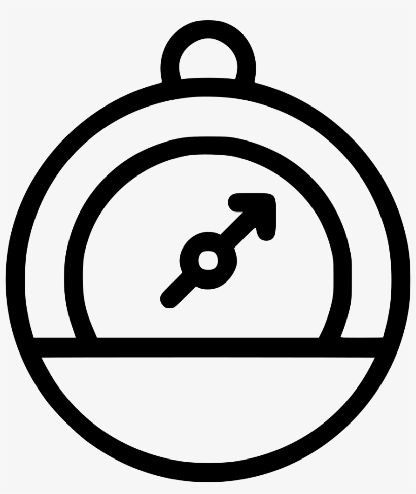 Barometer Gauge Measure Pressure Instrument Device - Drawing Of A Barometer, transparent png #8053315