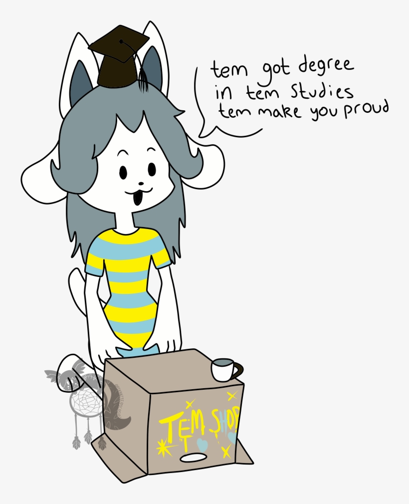 Anthro Temmie, transparent png #8054676