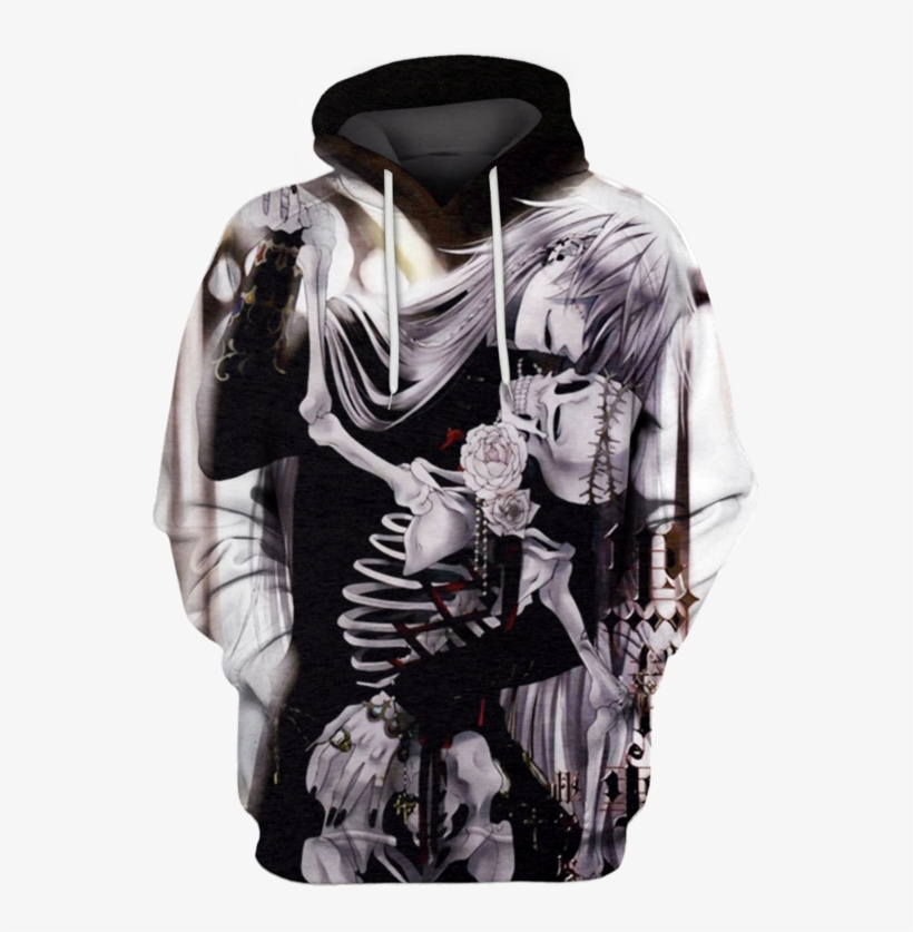 3d Black Butler Tshirt - Dancing With A Skeleton, transparent png #8054835