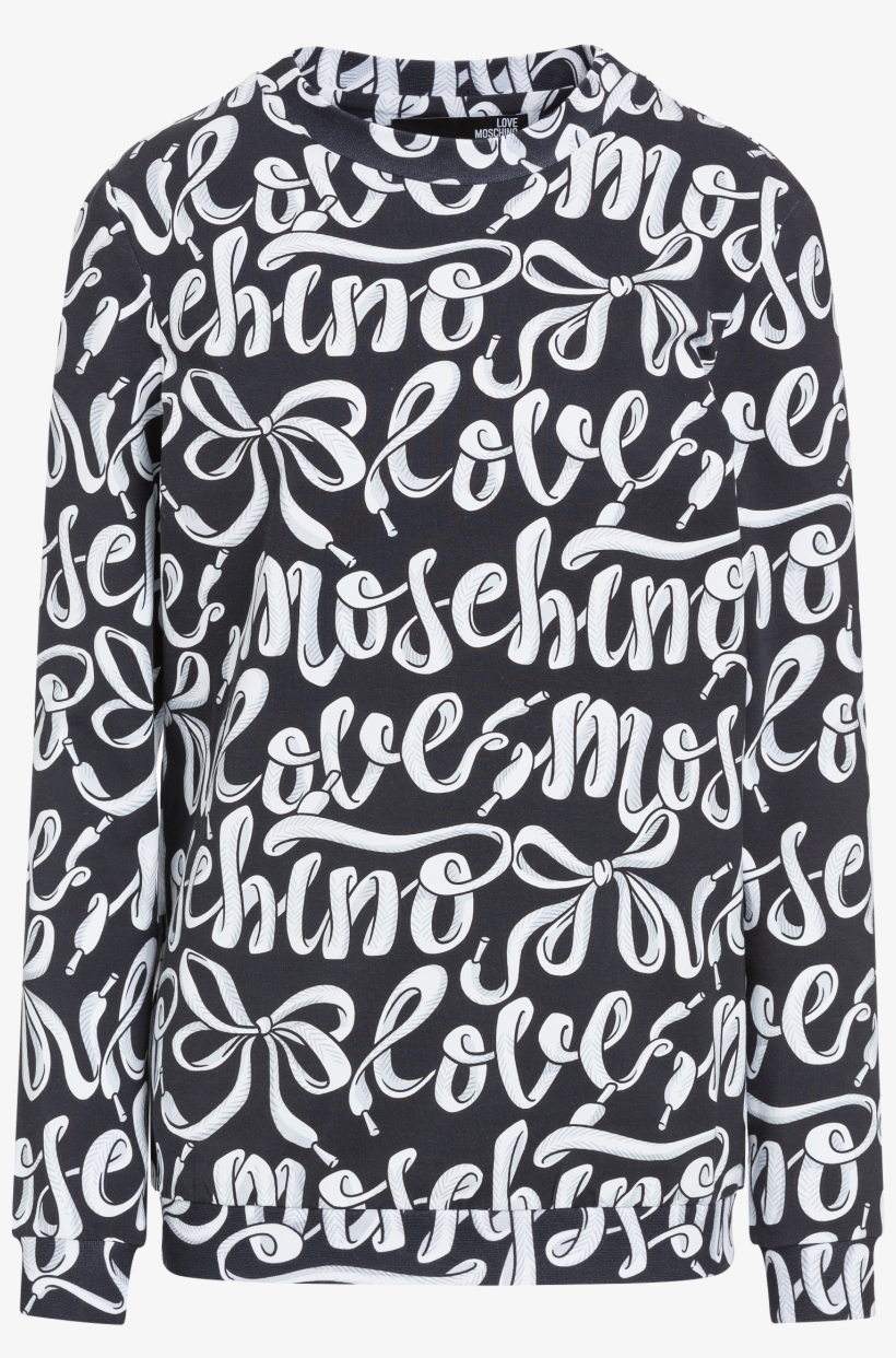 Stretch Cotton T-shirt With Shoelace Print All Over - Cardigan, transparent png #8055337