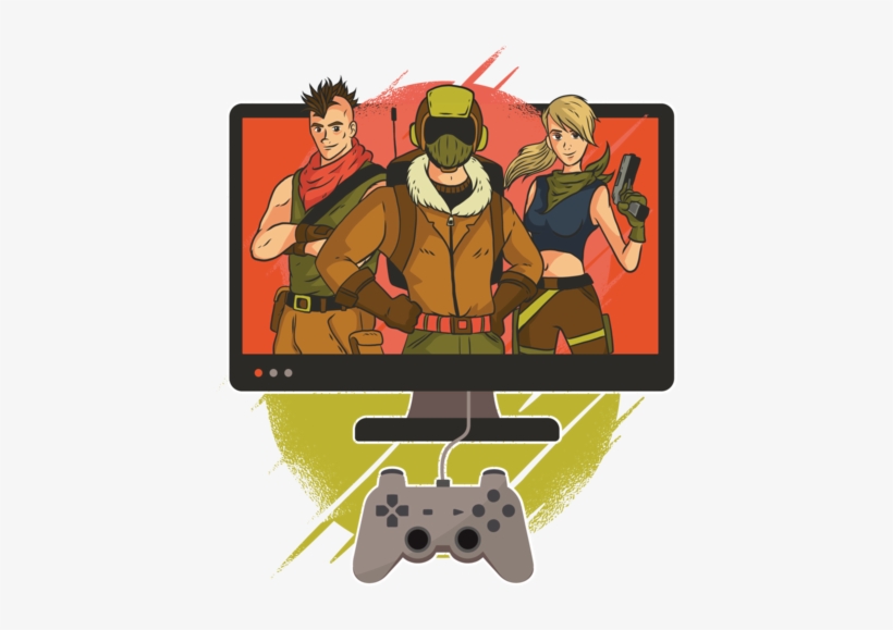 Fortnight Game Character Tee Red - Video Game, transparent png #8055747