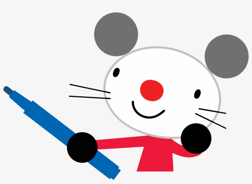 Arty Mouse - Cartoon, transparent png #8055899