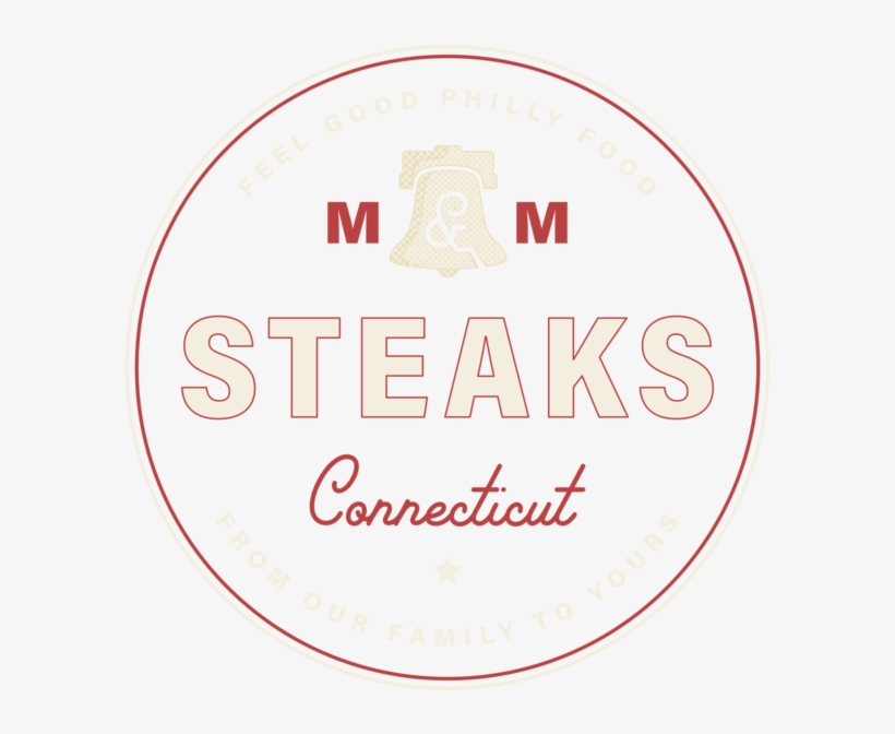 M&m-steaks Logo Round Cream - Circle, transparent png #8055997