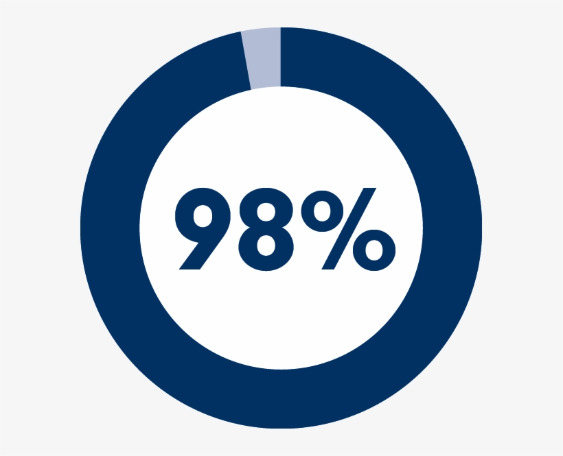 98percent - Circle, transparent png #8056033