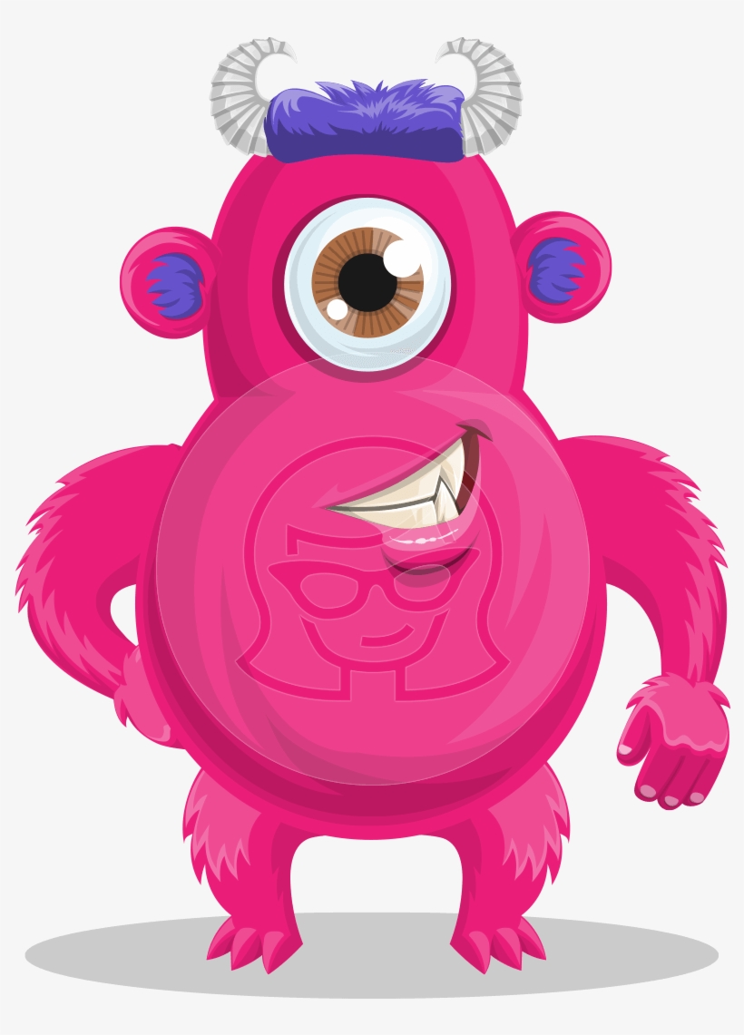 Cute Monster Cartoon Character - Cartoon, transparent png #8056156