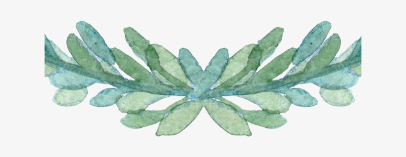 Drawn Leaves Leaf Border Png - Watercolor Leaf Border Png, transparent png #8056376