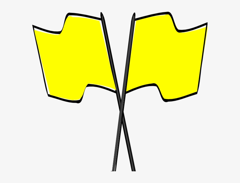 Quantity Of Six Yellow Race Flags With 5/8" - Capture The Flag Clipart, transparent png #8056517