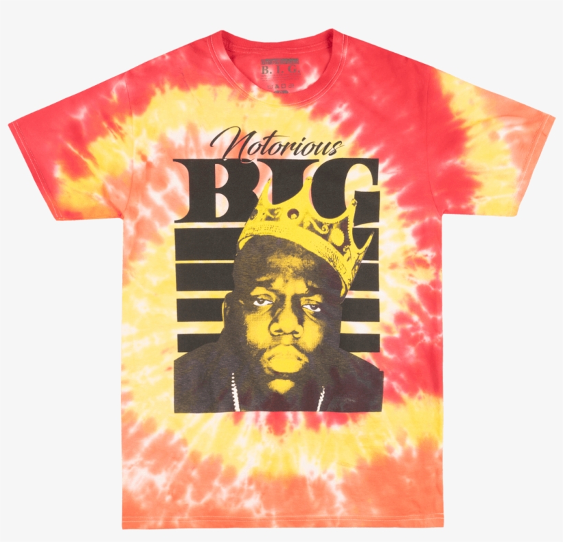 Notorious Big Tie Dye T-shirt Red Men Biggie Smalls - Active Shirt, transparent png #8056550