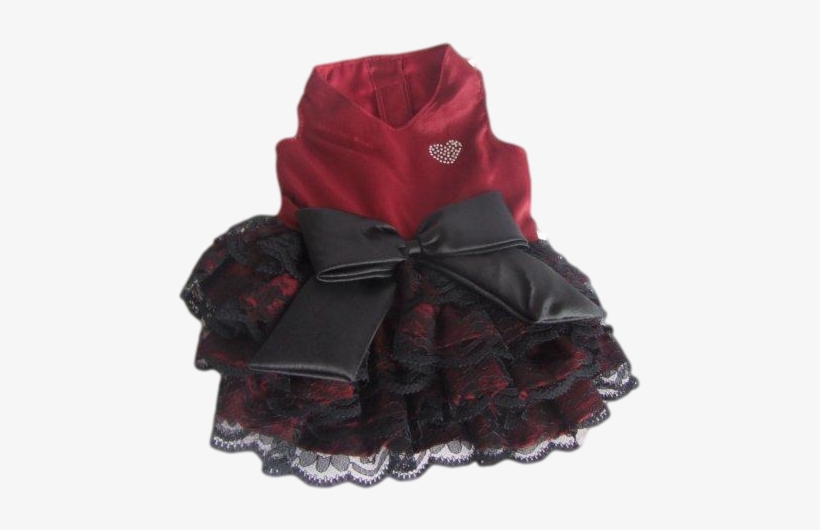 Sexy Senorita Red And Black Lace Dress - Velvet, transparent png #8056686