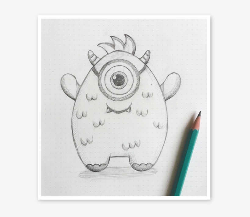 Monster Sketch - Sketch, transparent png #8056731
