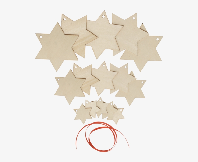 Wooden Ornaments "christmas Stars In 3 Sizes\ - Flag Of Burundi, transparent png #8057067