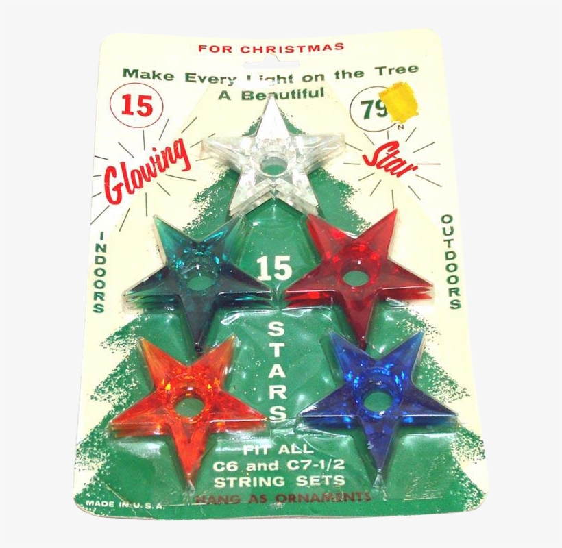 Glo Star Lucite Christmas Star Light Reflectors Mint - Christmas Ornament, transparent png #8057190