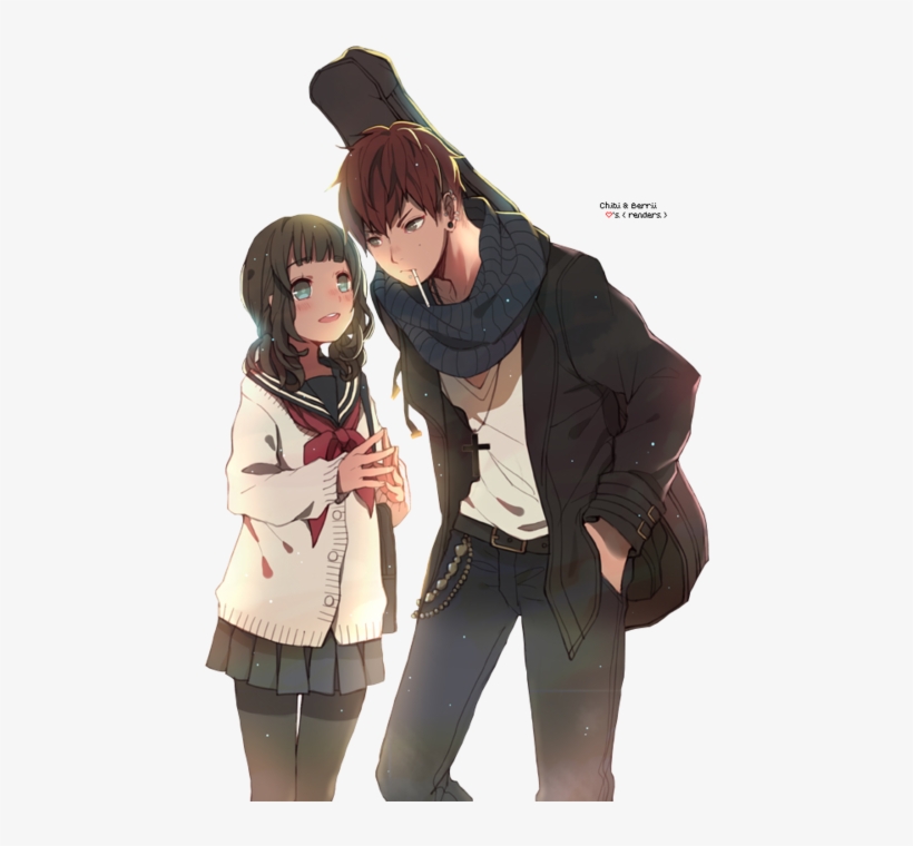 Anime Boy And Girl Transparent, transparent png #8057864