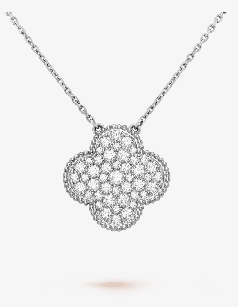 Magic Alhambra Pendant - Van Cleef Diamond Pendant, transparent png #8057982