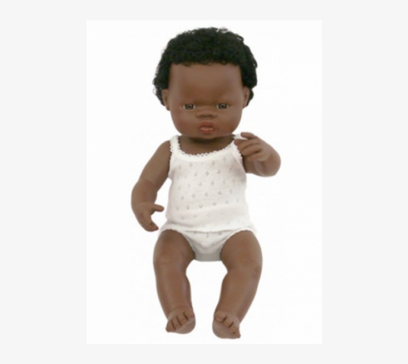 Anatomically Correct Baby Doll African Boy - Lalka Miniland Afrykanin, transparent png #8058023