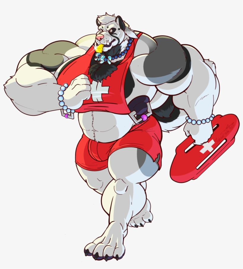 Lifeguard Floof On Duty - Cartoon, transparent png #8058269