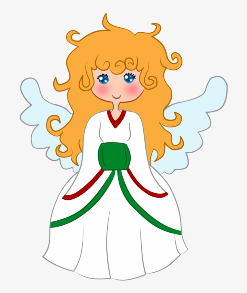 Christmas Angel Art - Cartoon, transparent png #8058957
