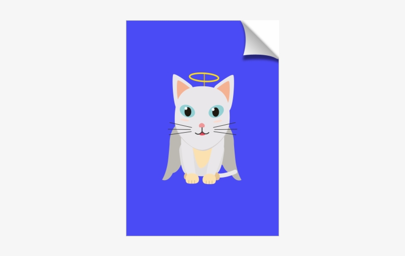 Cat Christmas Angel - Domestic Short-haired Cat, transparent png #8059116