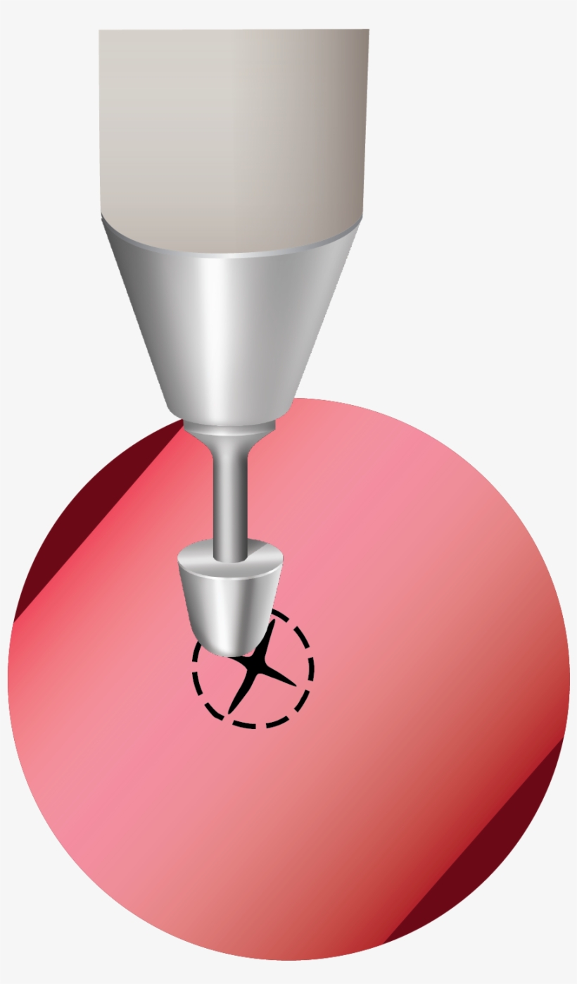 Perfectcut® Rotating Bullet-tip Punch - Wine Glass, transparent png #8059118
