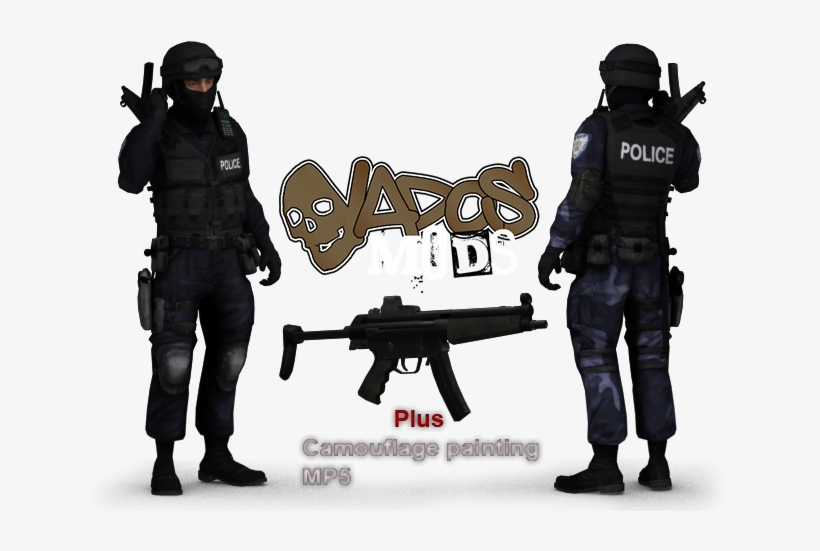 Other Model - Http - //www - Gamemodding - Net/en/gta - Gta San Andreas Swat Skin, transparent png #8059324