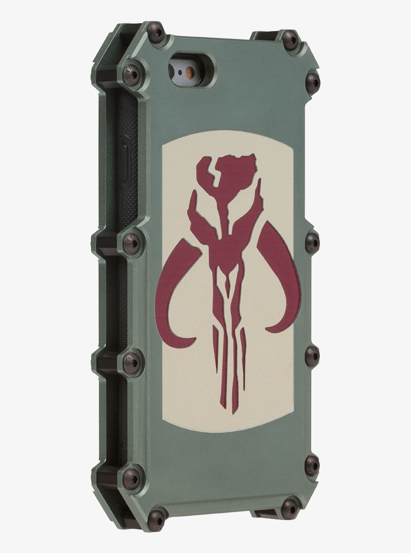 Tantrum Cases Mandalorian Emblem Phone Case, Back 3/4 - Mandalorian Skull, transparent png #8059479