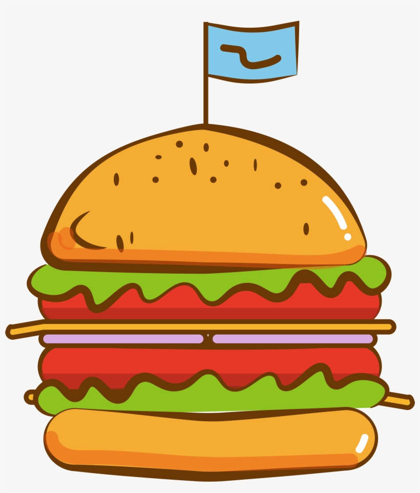 Burger Fast Food Cuisine Png And Vector Image, transparent png #8060620