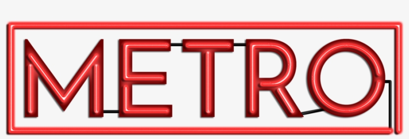 Metro Logo Red2 - Colorfulness, transparent png #8061675